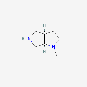 Chemical structure of cis-1-Methylhexahydropyrrolo[3,4-b]pyrrole