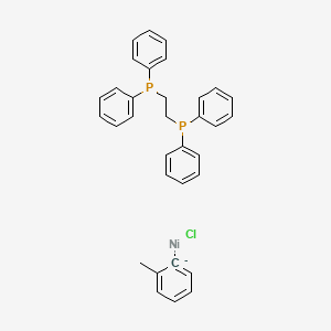 Chemical structure of cis-[1,2-Bis(diphenylphosphino)ethane](2-methylphenyl)nickel(II) chloride