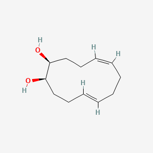 Chemical structure of cis,trans-5,9-Cyclododecadiene-cis-1,2-diol