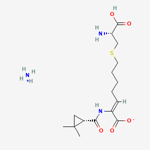 Chemical structure of Cilastatin ammonium salt