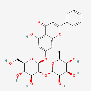 Chemical structure of Chrysin 7-O-neohesperidoside