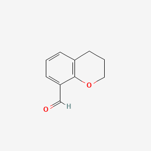Chemical structure of Chroman-8-carbaldehyde