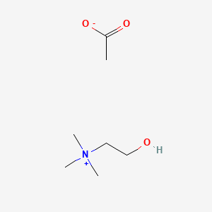 Chemical structure of Cholin acetate