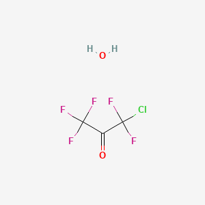 Chemical structure of Chloropentafluoroacetone Monohydrate