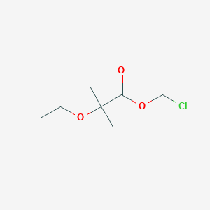 Chemical structure of Chloromethyl2-ethoxy-2-methylpropanoate
