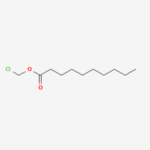 Chemical structure of chloromethyl decanoate