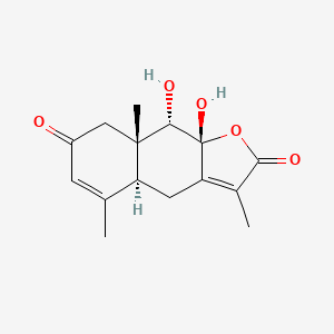 Chemical structure of Chlorantholide E