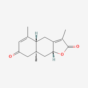 Chemical structure of Chlorantholide C