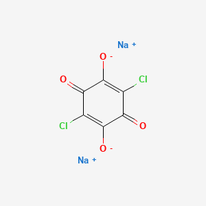 Chemical structure of Chloranilic Acid Sodium Salt Hydrate