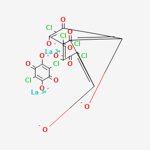Chemical structure of Chloranilic Acid Lanthanum(III) Salt Decahydrate