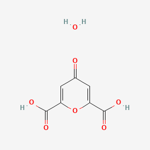 Chemical structure of Chelidonic Acid Monohydrate