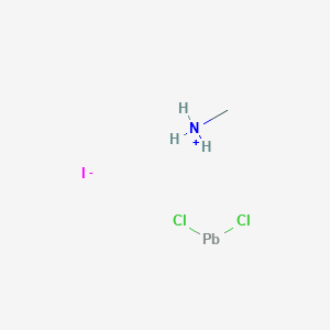 Chemical structure of CH3NH3PbICl2(MAPbICl2 )Methylammonium Lead Chloride Iodide