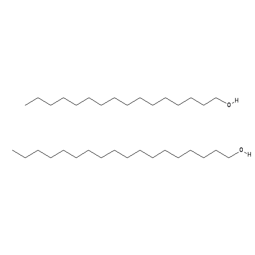 Chemical structure of Cetearyl Alcohol