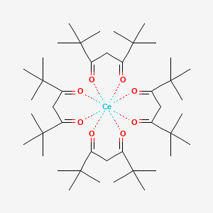 Chemical structure of Cerium(IV) tetramethylheptanedionate
