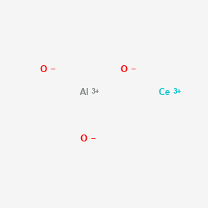 Chemical structure of Aluminium cerium trioxide