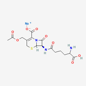 Chemical structure of Cephalosporin C sodium salt