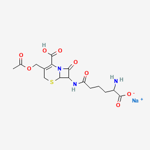 Chemical structure of Cephalosporin C Na salt