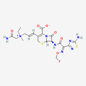 Chemical structure of Cefluprenam
