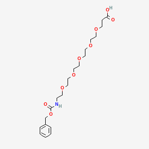 Chemical structure of CBz-n-amido-peg5-acid