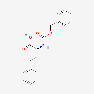 Chemical structure of Cbz-D-Homophe-OH