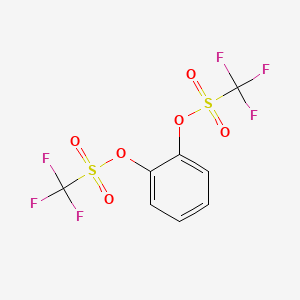 Chemical structure of Catechol Bis(trifluoromethanesulfonate)