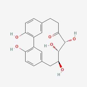 Chemical structure of Carpinontriol B