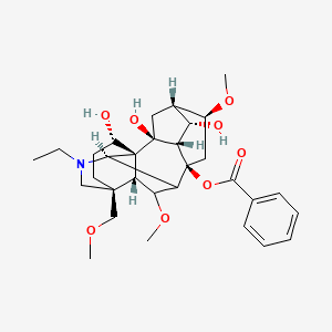 Chemical structure of Carmichaenine E