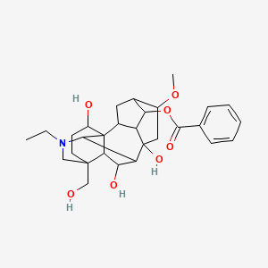 Chemical structure of Carmichaenine D