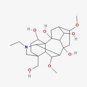 Chemical structure of Carmichaenine B