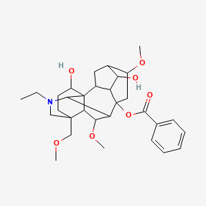 Chemical structure of Carmichaenine A