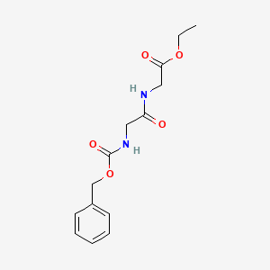 Chemical structure of Carbobenzyloxy-Glycyl-Glycine Ethyl Ester