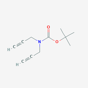 Chemical structure of Tert-butyl di(prop-2-yn-1-yl)carbamate