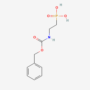 Chemical structure of (2-{[(Benzyloxy)carbonyl]amino}ethyl)phosphonic acid