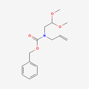 Chemical structure of Benzyl allyl(2,2-dimethoxyethyl)carbamate