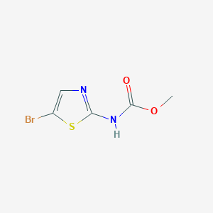Chemical structure of Methyl (5-bromo-1,3-thiazol-2-yl)carbamate