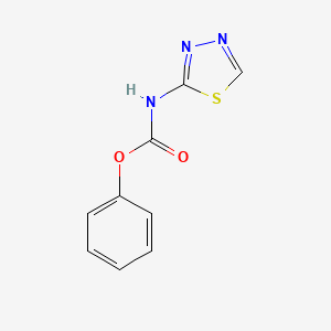 Chemical structure of Phenyl 1,3,4-thiadiazol-2-ylcarbamate