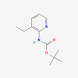 Chemical structure of tert-Butyl (3-ethylpyridin-2-yl)carbamate