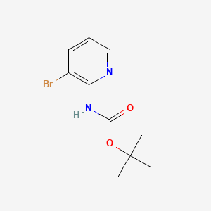 Chemical structure of tert-Butyl (3-bromopyridin-2-yl)carbamate