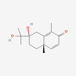 Chemical structure of Canusesnol A