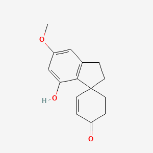 Chemical structure of Cannabispirenone A