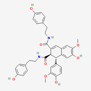 Chemical structure of Cannabisin D