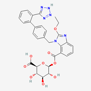 Chemical structure of Candesartan Acyl-Glucuronide
