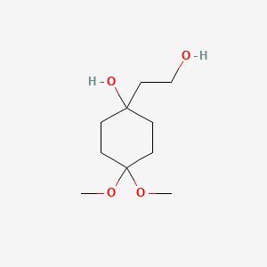 Chemical structure of Campsiketalin