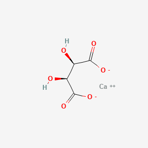 Chemical structure of Calcium meso-Tartrate Trihydrate