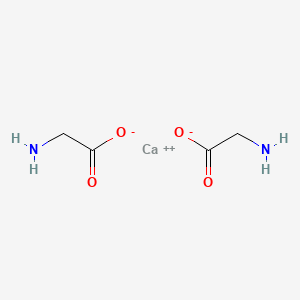 Chemical structure of Calcium glycinate