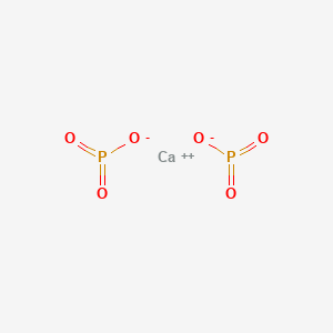 Chemical structure of calcium bis(metaphosphate)