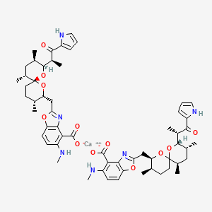 Chemical structure of Calcimycin hemicalcium salt