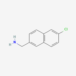 Chemical structure of (6-Chloronaphthalen-2-yl)methanamine