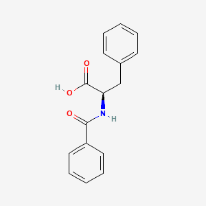 Chemical structure of Bz-D-Phe-OH