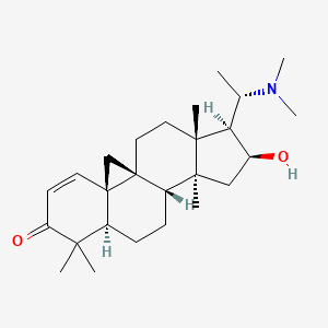 Chemical structure of Buxbodine B